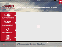 Tablet Screenshot of aerosales.de